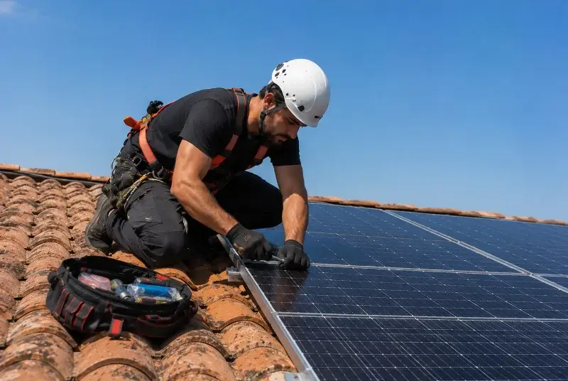 Maintenance et monitoring de panneaux solaires à Fontjoncouse