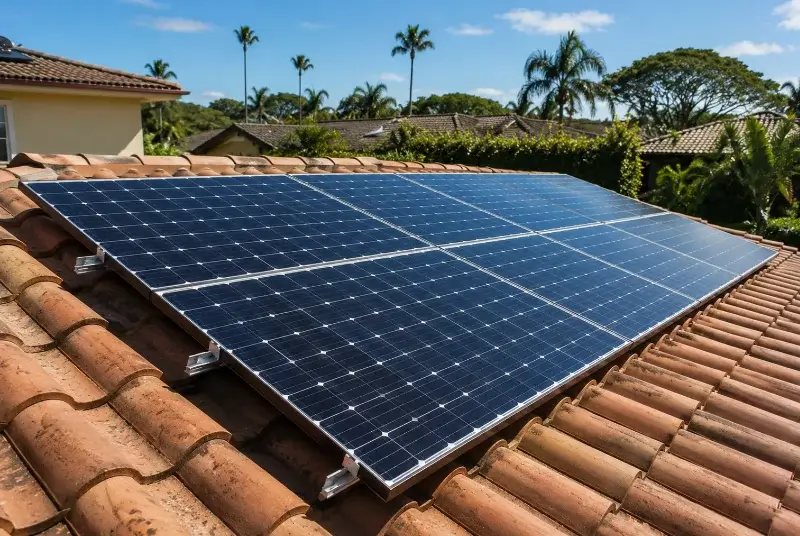 Installation de panneaux solaires à Fontjoncouse